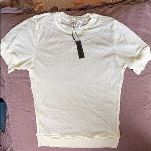 SKIMS Bone Short Sleeve Mesh Tee